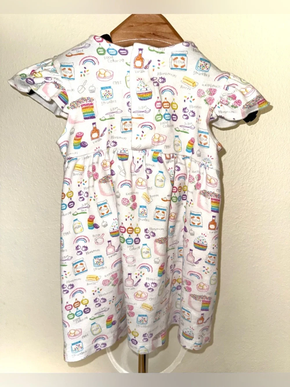 Magnetic Me “Rainbow Sprinkles”  baking print dress, size 3T